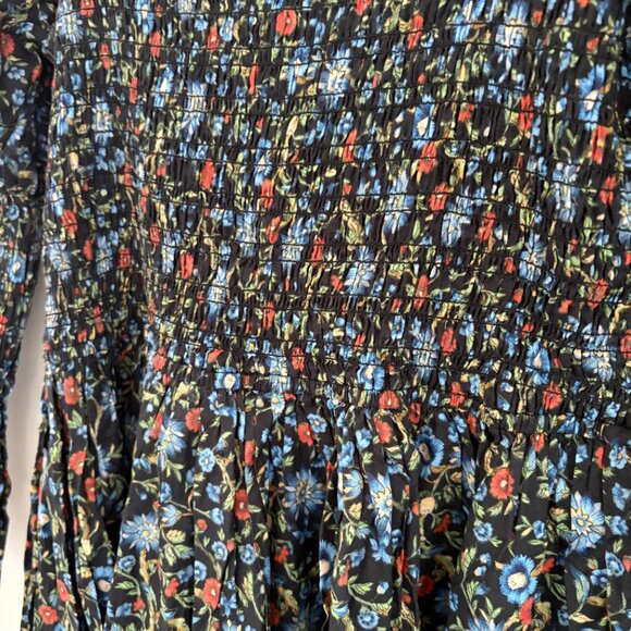 DOEN Sz M Bijou Dress in Noir Prairie De Montagne - Picture 5 of 8